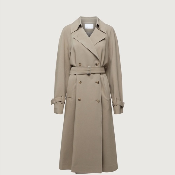 Oak + Fort Oversized Tench Coat - Picture 5 of 5